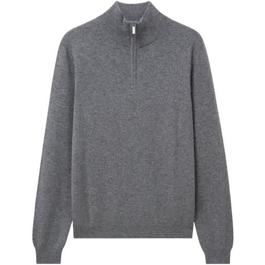 Pringle of Scotland maglione con zip - grigio