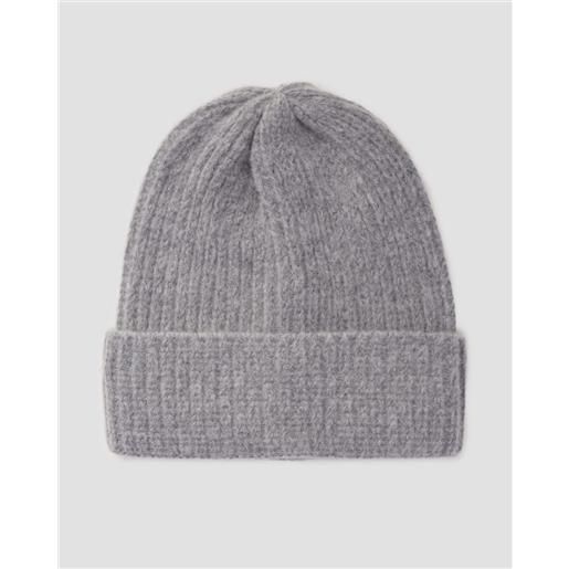 Deha berretto grigio in lana da donna Deha