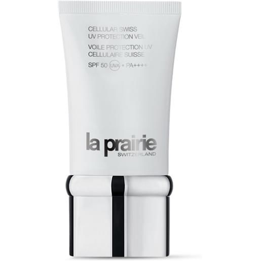La prairie cellular swiss uv sun protection veil spf 50 50 ml setosa crema idratante giorno con filtri spf50 per prevenire la comparsa di macchie dell'età e discromie