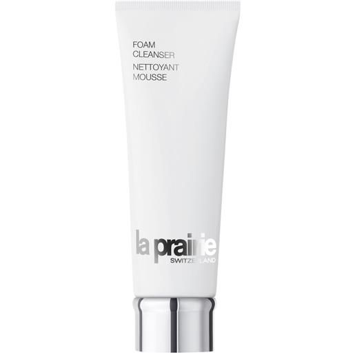 La prairie foam cleanser 125 ml mousse detergente e struccante con estratti vegetali purificanti e lenitivi per una pelle perfettamente liscia e idratata