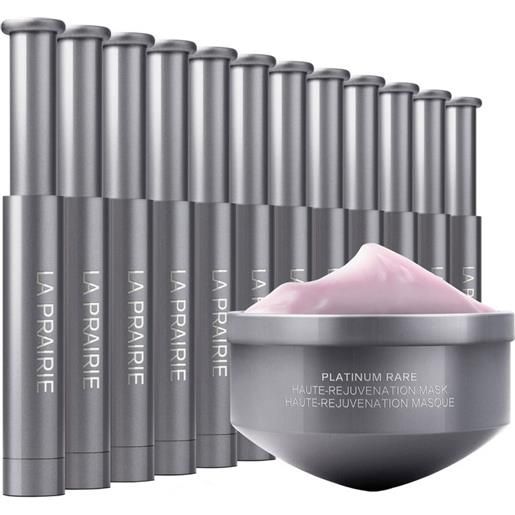 La prairie platinum rare haute-rejuvenation mask - ricarica 20 ml & 12x 0.7 ml ricarica - maschera rassodante a base di acido ialuronico e collagene