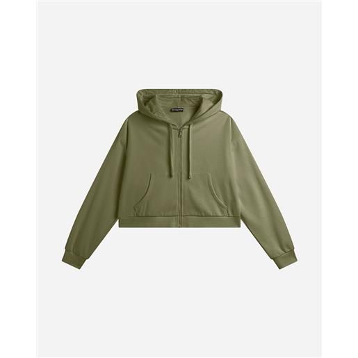 Freddy crop small logo w - felpa - donna - verde