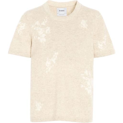 Barrie t-shirt a fiori - toni neutri