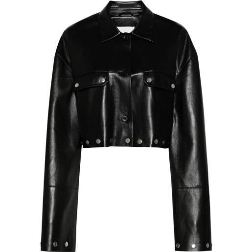 Nanushka camicia kassie - nero