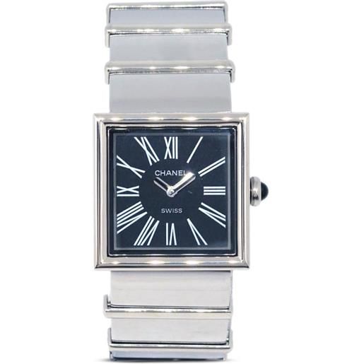 CHANEL Pre-Owned - orologio mademoiselle 22mm pre-owned 1989 - donna - acciaio inossidabile - taglia unica - nero