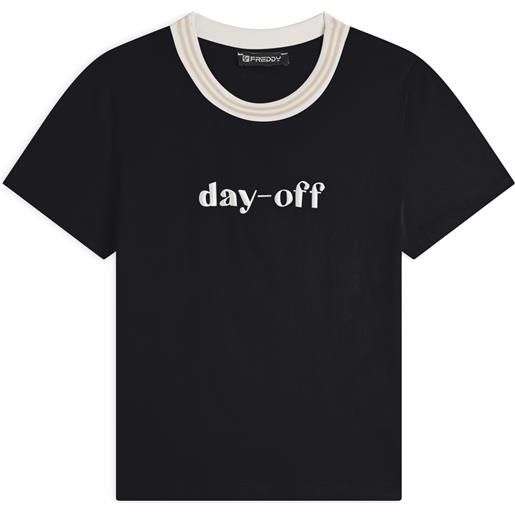 Freddy t-shirt girocollo donna slim fit in jersey elasticizzato