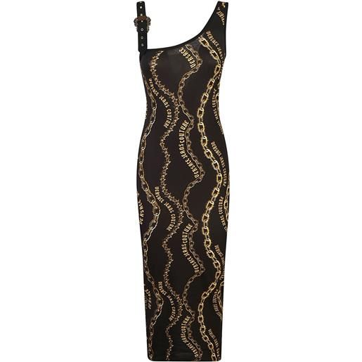 Versace Jeans Couture abito chain couture - nero