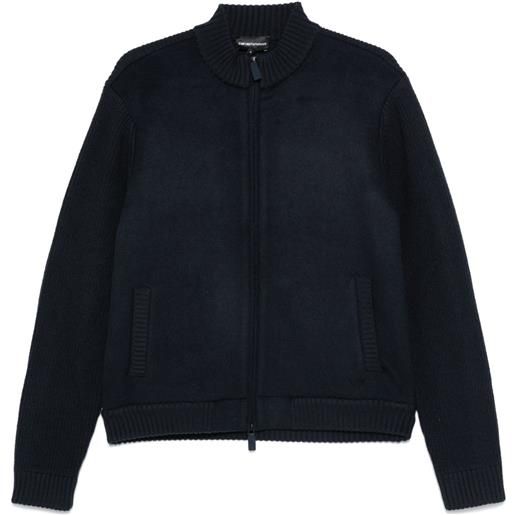 Emporio Armani cardigan con inserti - blu