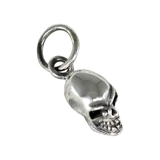 Ciondolo Teschio Lucido, In Argento 925 | Https - Foto 7