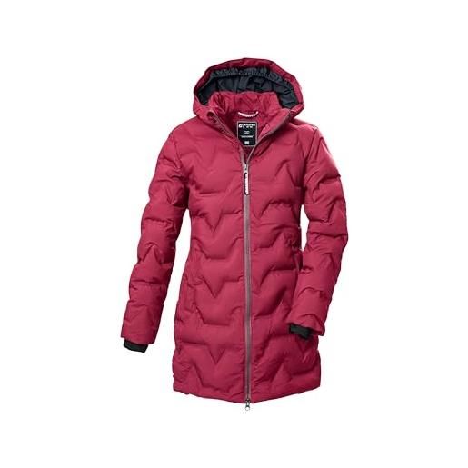 Killtec bambine e ragazze parka trapuntato/giacca trapuntata con cappuccio kow 358 grls qltd prk, dunkel himbeere, 176, 42152-000
