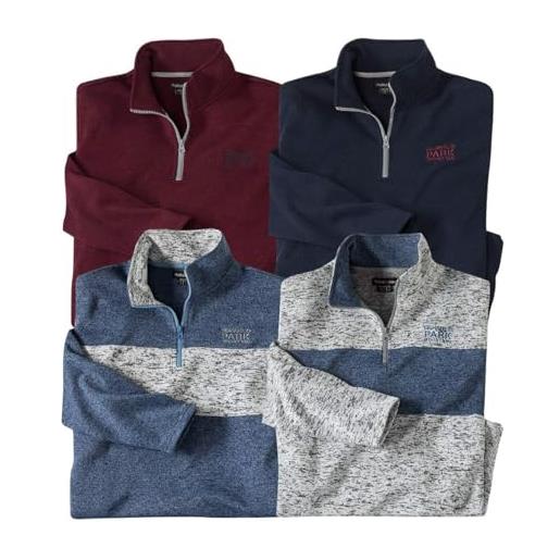 ATLAS FOR MEN - set di 4 felpe in pile - 3xl