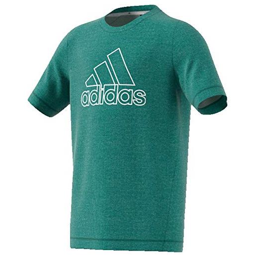 adidas climachill - maglietta da ragazzo, colore: verde/bianco, bambino, magliette. , dv1405, verde, 140