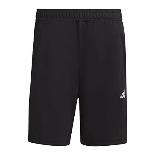 adidas uomo train essentials all set training shorts, black / white, m