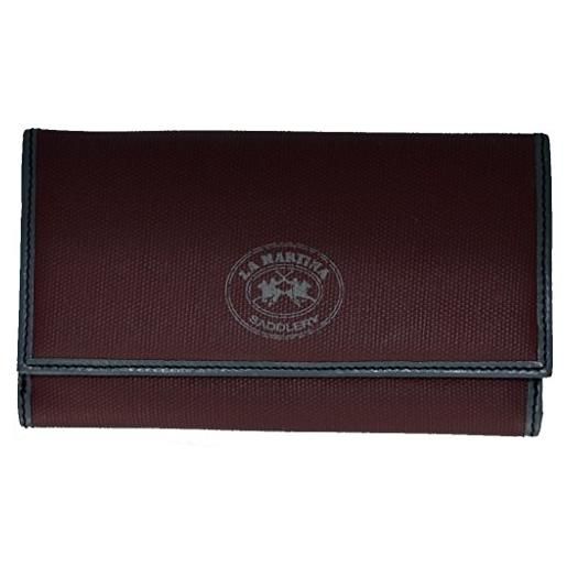La Martina portafoglio donna burgundy La Martina lady big wallets flaps w/coin case w/cc burgundy 003.188