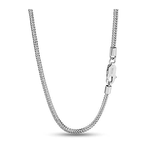 Orecchini A Borchie Uomo Punk Rock – Catena In Acciaio Inox – Nero O Argento – Chiusura A Vite