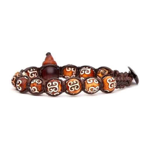 Bracciale Tibetano Pietra Calcite blue Tamashii 1 giro BHS900-301