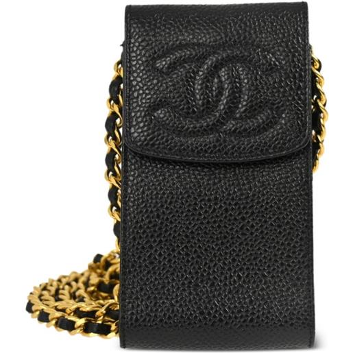 CHANEL Pre-Owned - trousse cc 1995 - donna - pelle caviar - taglia unica - nero