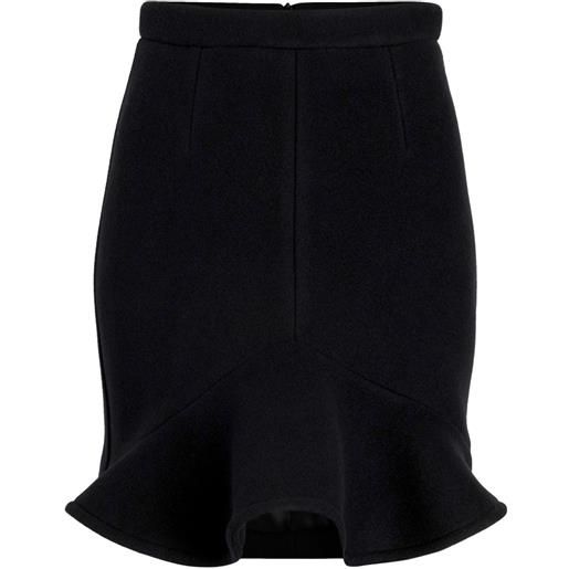 Patou minigonna con ruches - nero