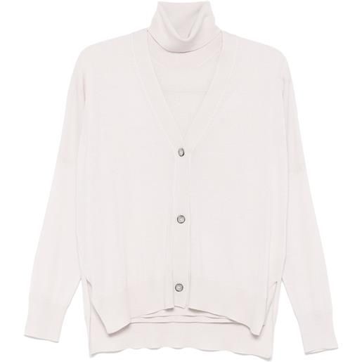 Blanca Vita set cardigan e canotta - rosa