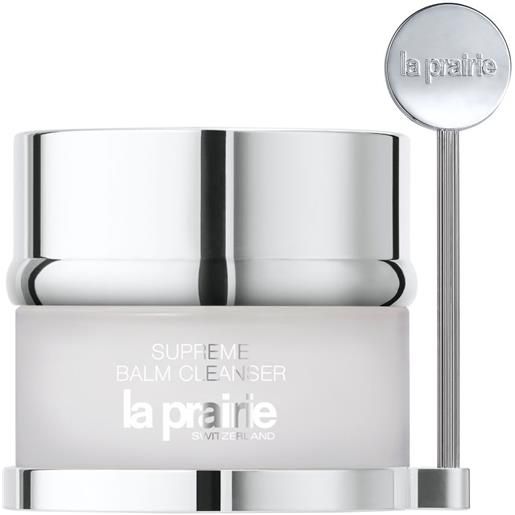 La prairie supreme balm cleanser 100 ml balsamo detergente rimuove le impurità, preservando le difese naturali della pelle grazie ad attivi antiossidanti e idratanti