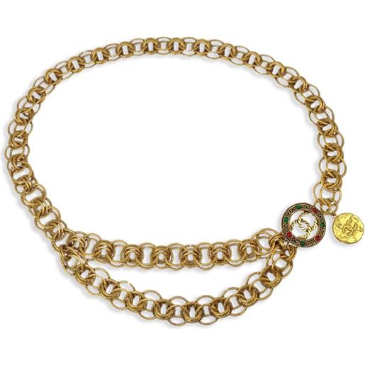 CHANEL Pre-Owned - cintura a catena medallion 1990-2000 - donna - placcatura in oro - taglia unica