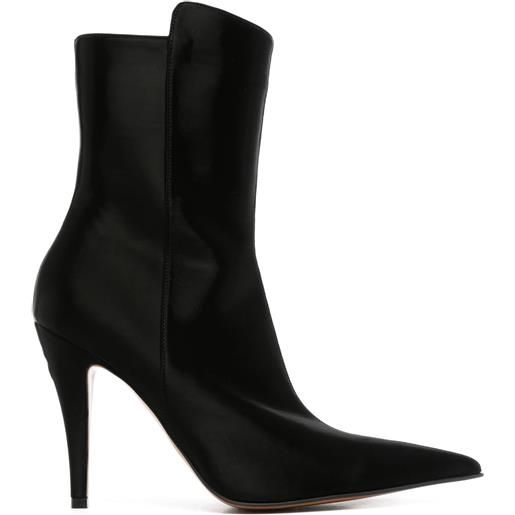 Alexander McQueen stivali birdie 105mm - nero