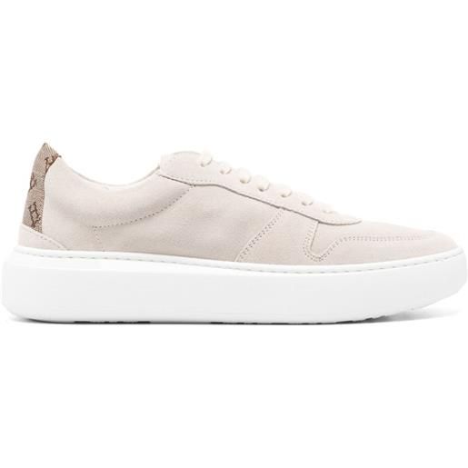 Herno sneakers in suede - toni neutri