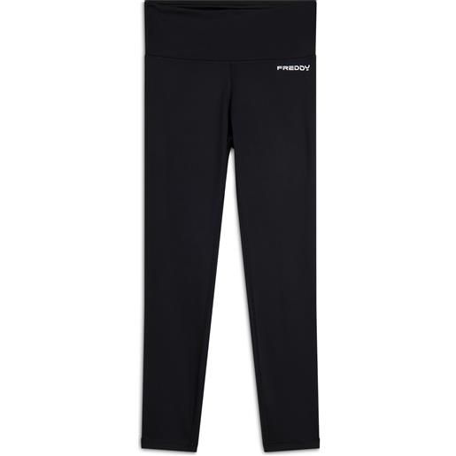 Freddy leggings 7/8 vita alta in jersey con banda laterale