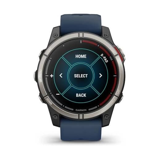 Garmin quatix 7 pro - smartwatch in plastica con cinturino in silicone, colore: blu