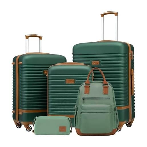Roama Travel Lucchetti Per Valigia: Set Da 2 Metallo Doppia Chiave – Verde E Nero (Sentinella Omologati)