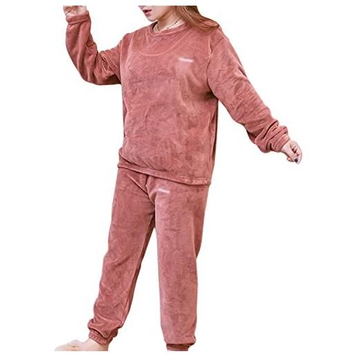 Senert Pigiama da donna con bottoni e scollo a V a maniche corte pigiama morbido set S-XXL, B - Bianco (con tasche pantaloncini), XXL