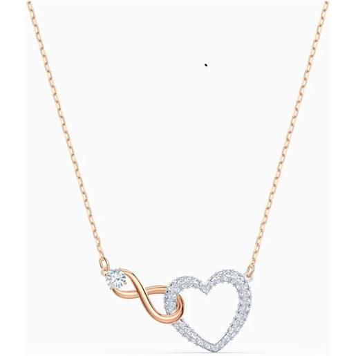 SWAROVSKI collana hyperbola infinity heart bianco/mix 5518865