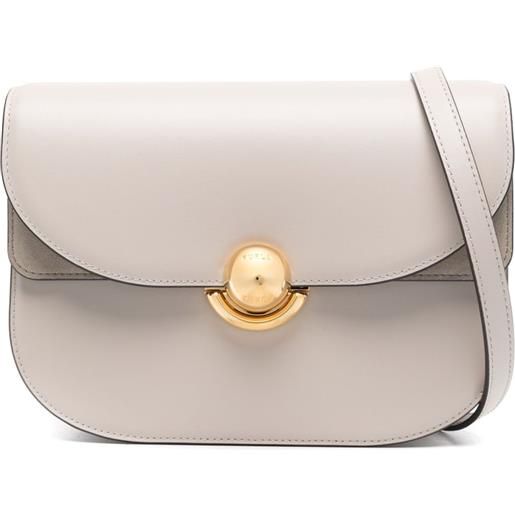 Furla borsa a tracolla con logo - toni neutri