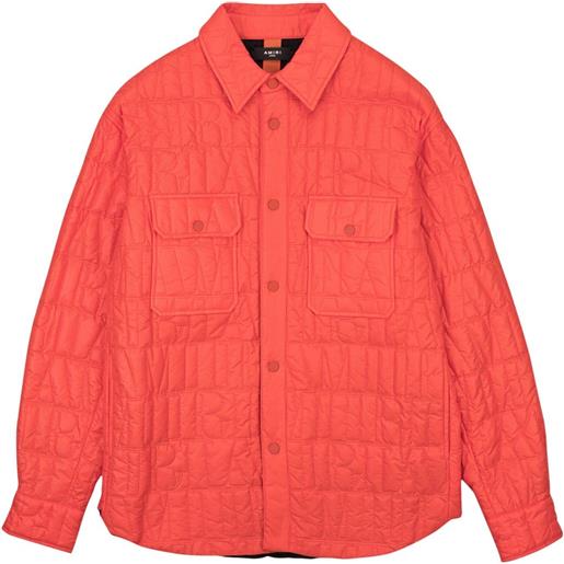 AMIRI giacca-camicia trapuntata - arancione