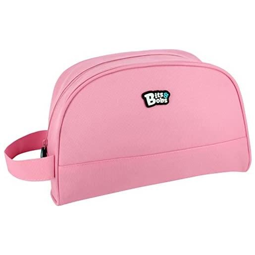 Grafoplás 37720053. Beauty case scuola, colore rosa, bits & bobs, 26 x 15 x 12 cm, manico a mano, rosa, 26x15x12cm, beauty case rotondo con manico laterale