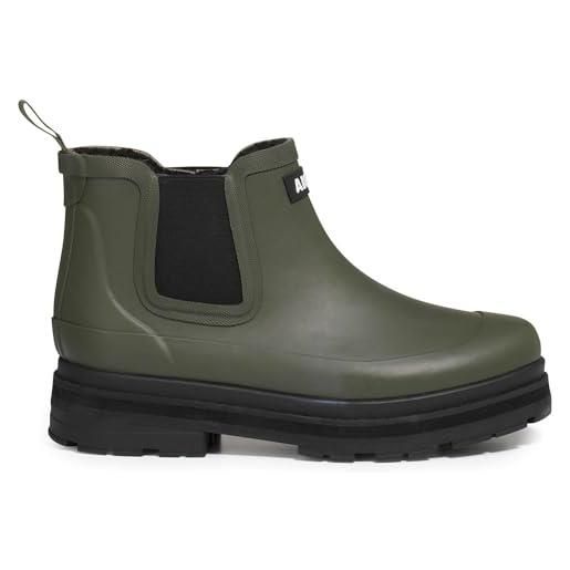 Harssidanzar Stivali Da Pioggia Corti Donna – Impermeabili, Antiscivolo, In PVC, Per Giardino E Pioggia. Pratici, Flessibili E Facili Da Pulire. Colore Nero