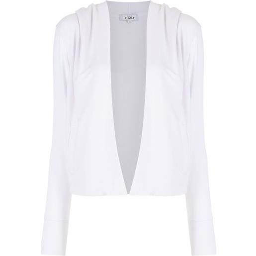 Amir Slama cardigan con cappuccio - bianco