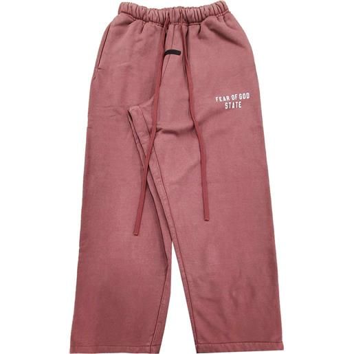 FEAR OF GOD ESSENTIALS pantaloni sportivi con stampa - rosa
