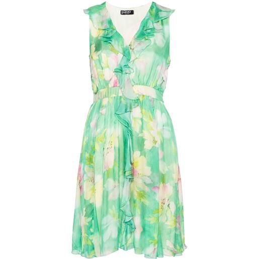 LIU JO abito corto a fiori - verde