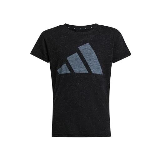 adidas essentials t-shirt, t-shirt bambina, black/white, 