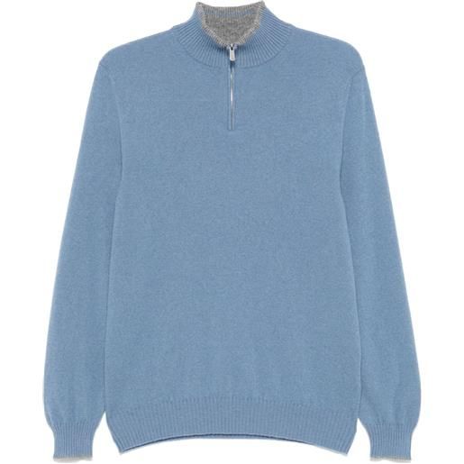 Fedeli cardigan in cashmere - blu
