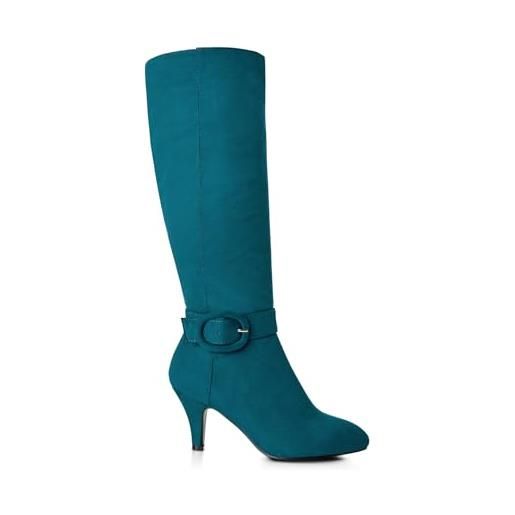 Joe Browns knee high buckle boots, stivali ad altezza ginocchio donna, foglia di t, 41.5 eu larga