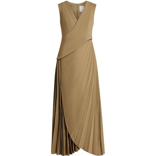 Acler abito asimmetrico - toni neutri