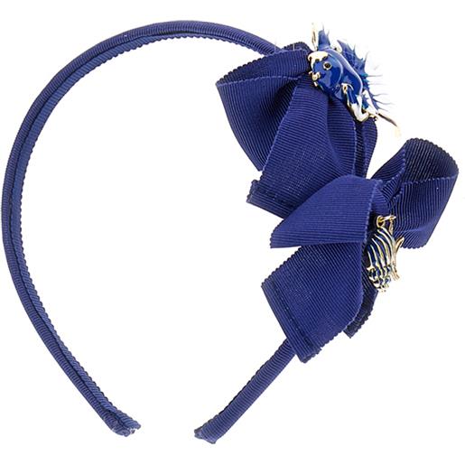 Monnalisa cerchietto grosgrain e charms