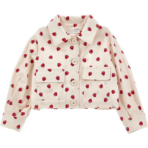 Monnalisa giacchino gabardine fragole