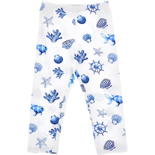 Monnalisa leggings jersey stampa marine