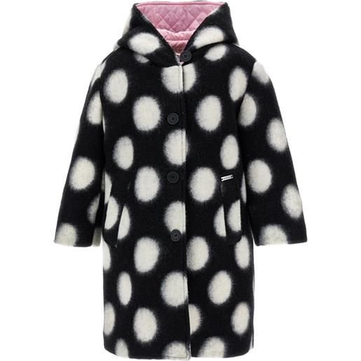 Monnalisa cappotto lana cotta pois