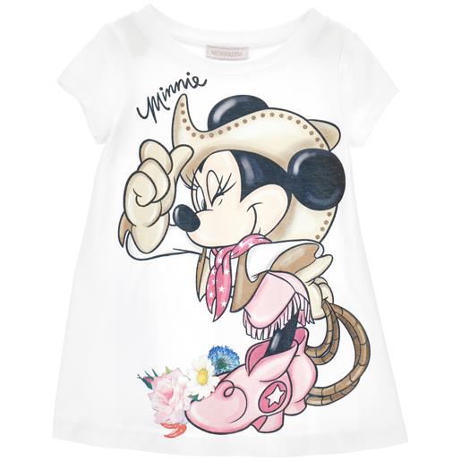 Monnalisa maxi t-shirt stampa minnie