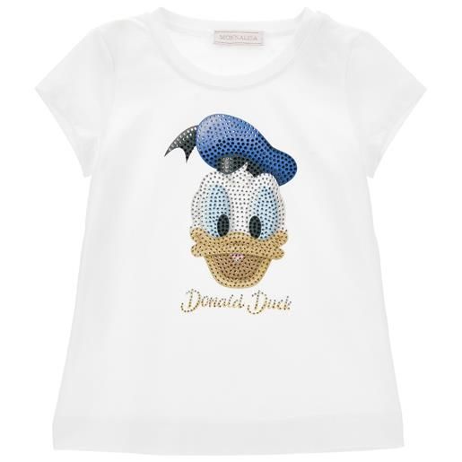 Monnalisa t-shirt donald duck strass
