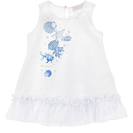 Monnalisa maxi t-shirt smanicata strass